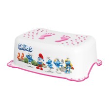 MALTEX Stupínek protiskluzový Šmoulové - Pink MALTEX Stupínek protiskluzový Šmoulové - Pink