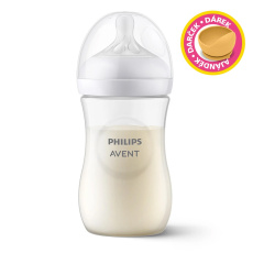 Philips AVENT Láhev Natural Response 260 ml, 1m+dárek PETITE&MARS Miska 6m+ Philips AVENT Láhev Natural Response 260 ml, 1m+dárek PETITE&MARS Miska 6m+