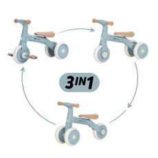 PETITE&MARS Tříkolka multifunkční 3v1 Bingo Sterling Blue