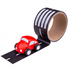 BIGJIGS TOYS Páska lepící cesta s autíčkem BIGJIGS TOYS Páska lepící cesta s autíčkem