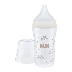 NUK Láhev kojenecká s kontrolou teploty Perfect Match 260 ml bílá