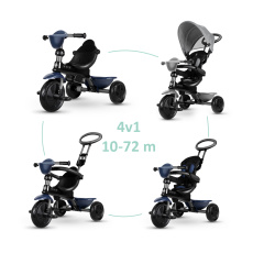 QPLAY Tříkolka Cosy Grey, věk 10-72 měsíců QPLAY Tříkolka Cosy Grey, věk 10-72 měsíců