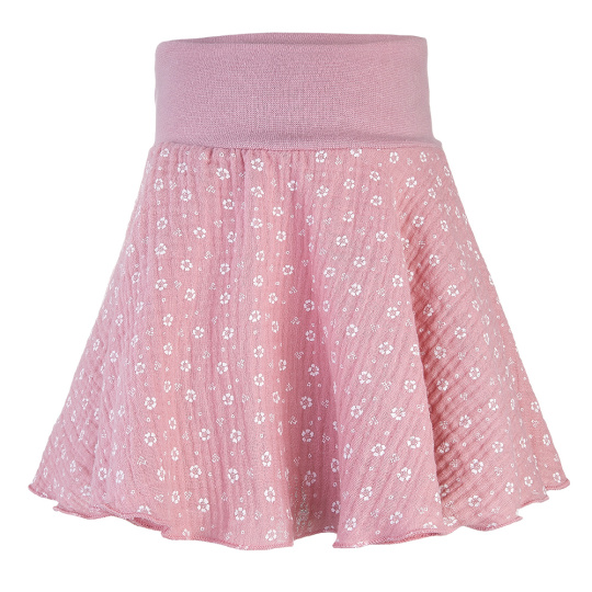 Little Angel-Sukně kolová - starorůžová kytičky Velikost oblečení: 116