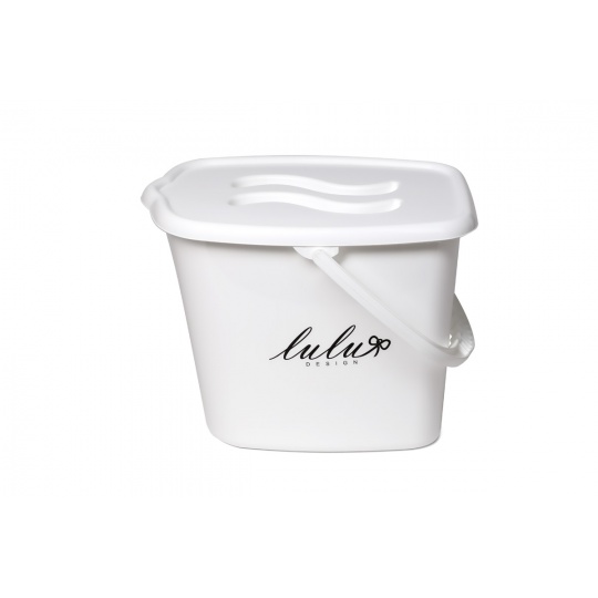 MALTEX Kbelík plastový s víkem Lulu bílý MALTEX Kbelík plastový s víkem Lulu bílý