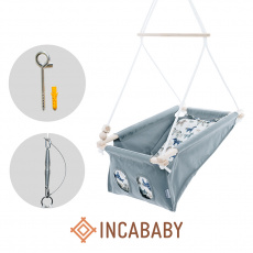 INCABABY Houpačka dětská Babyswing 0m + Wild Horse FW + pružina + hák do houpačky INCABABY Houpačka dětská Babyswing 0m + Wild Horse FW + pružina + hák do houpačky
