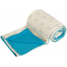 KAARSGAREN-Dětská deka bio beránci aqua merino KAARSGAREN-Dětská deka bio beránci aqua merino