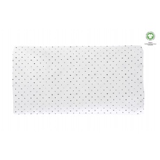 MOTHERHOOD Prostěradlo napínací s gumičkou BIO Black Dots 60x120 cm MOTHERHOOD Prostěradlo napínací s gumičkou BIO Black Dots 60x120 cm