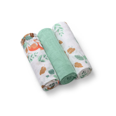 BABYONO Pleny mušelínové Super Soft 3 ks - Mint, 70x70 cm BABYONO Pleny mušelínové Super Soft 3 ks - Mint, 70x70 cm