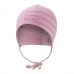 Little Angel-Čepice smyk zavazovací Outlast ® - pruh stř.růžový Velikost: 2 | 39-41 cm