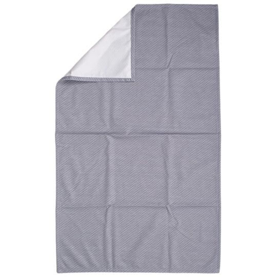 KAARSGAREN-Přebalovací podložka Tencel šedá mřížka 48 x 80 cm