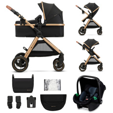 KINDERKRAFT Kočárek kombinovaný 3v1 Esme Pure Black KINDERKRAFT Kočárek kombinovaný 3v1 Esme Pure Black
