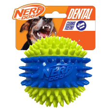 NERF DOG Hračka pro psy pískací míček s hroty ve třech částech 9,5 cm