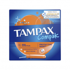 TAMPAX Compak Super Plus tampony s aplikátorem 16 ks TAMPAX Compak Super Plus tampony s aplikátorem 16 ks