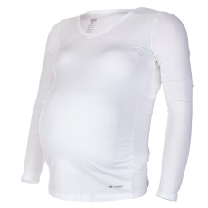 Little Angel-Tričko těhotenské DR tenké Outlast® - bílá Velikost oblečení: XL Little Angel-Tričko těhotenské DR tenké Outlast® - bílá Velikost oblečení: XL