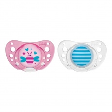 CHICCO Dudlík Physio Air kaučuk 16-36m dívka 2 ks