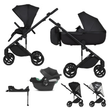 ANEX Kočárek kombinovaný Eli Midnight + CYBEX Aton B2 i-Size + základna ANEX Kočárek kombinovaný Eli Midnight + CYBEX Aton B2 i-Size + základna