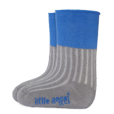 Little Angel-Ponožky froté Outlast® - tm.šedá/modrá Velikost: 20-24 | 14-16 cm Little Angel-Ponožky froté Outlast® - tm.šedá/modrá Velikost: 20-24 | 14-16 cm