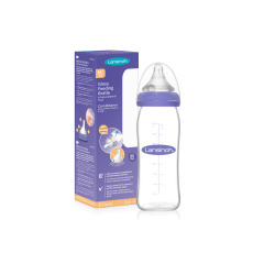 LANSINOH Lahev skleněná kojenecká s NaturalWave® savičkou (M) 240ml LANSINOH Lahev skleněná kojenecká s NaturalWave® savičkou (M) 240ml