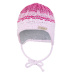 Little Angel-Čepice pletená zavazovací duha Outlast ® - sv.růžová Velikost: 3 | 42-44 cm
