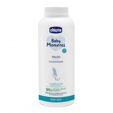 CHICCO Pudr dětský Baby Moments s rýžovým škrobem 95 % přírodních složek 150 g CHICCO Pudr dětský Baby Moments s rýžovým škrobem 95 % přírodních složek 150 g