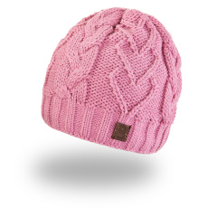 Little Angel-Čepice pletená srdce Outlast ® - levandulová Velikost: 5 | 49-53 cm Little Angel-Čepice pletená srdce Outlast ® - levandulová Velikost: 5 | 49-53 cm