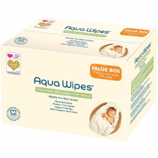12x AQUA WIPES EKO Ubrousky dětské vlhčené, 64 ks 12x AQUA WIPES EKO Ubrousky dětské vlhčené, 64 ks