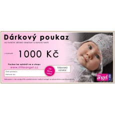 Little Angel-Dárkový šek 1 000,- Kč Little Angel-Dárkový šek 1 000,- Kč