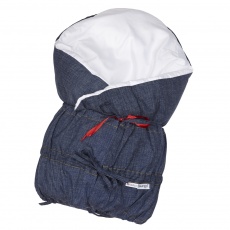 Little Angel-Zavinovačka šněrovací pevná záda ANGEL - Outlast® - denim Little Angel-Zavinovačka šněrovací pevná záda ANGEL - Outlast® - denim