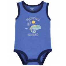 CARTER'S Body bez rukávů Blue Chameleon kluk 12m CARTER'S Body bez rukávů Blue Chameleon kluk 12m