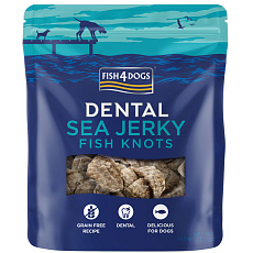 FISH4DOGS Pamlsky pro psy DENTAL SEA mořská ryba - uzlíky 100 g FISH4DOGS Pamlsky pro psy DENTAL SEA mořská ryba - uzlíky 100 g