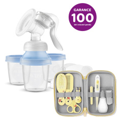 Philips AVENT Odsávačka mateř. mléka manuální s VIA systémem + Sada pro péči o dítě SCH400/52 Philips AVENT Odsávačka mateř. mléka manuální s VIA systémem + Sada pro péči o dítě SCH400/52