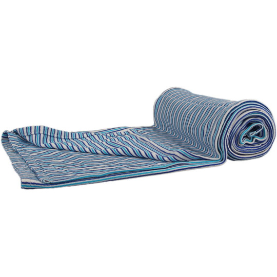 KAARSGAREN-Bambusová deka modré proužky oboulíc