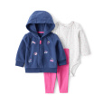 CARTER'S Set 3dílný body dl. rukáv ,mikina,legíny blue LS dívka NB/vel.56