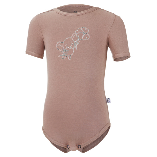 Little Angel-Body tenké KR obrázek Outlast® - oříšková/myška Velikost oblečení: 92