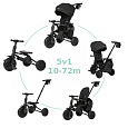QPLAY Tříkolka Nova Max 5v1 Black, 10-72 měsíců