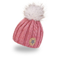 Little Angel-Čepice pletená žebro copánek Outlast ® - červený melír Velikost čepic: 4 | 45-48 cm