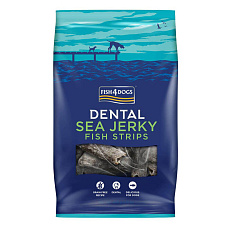 FISH4DOGS Pamlsky pro psy DENTAL SEA mořská ryba - proužky 500 g FISH4DOGS Pamlsky pro psy DENTAL SEA mořská ryba - proužky 500 g