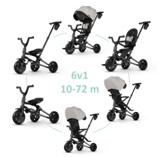 QPLAY Tříkolka Nova Niello Grey, skládací, věk 10-72 měsíců QPLAY Tříkolka Nova Niello Grey, skládací, věk 10-72 měsíců
