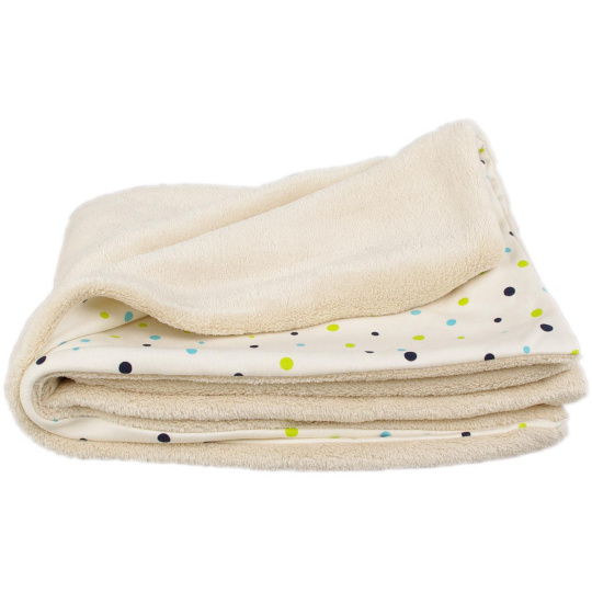 KAARSGAREN-Dětská deka moka puntíky Wellsoft bio-bavlna