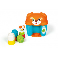 CLEMENTONI Clemmy baby - Kyblík s kostkami pejsek CLEMENTONI Clemmy baby - Kyblík s kostkami pejsek