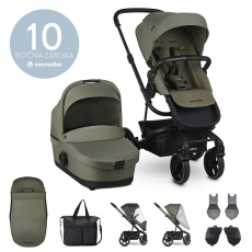 EASYWALKER Set XXL kočárek kombinovaný Harvey3 Sage Green s příslušenstvím EASYWALKER Set XXL kočárek kombinovaný Harvey3 Sage Green s příslušenstvím