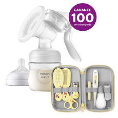 Philips AVENT Odsávačka mateř. mléka manuální + Sada pro péči o dítě SCH400/52 Philips AVENT Odsávačka mateř. mléka manuální + Sada pro péči o dítě SCH400/52
