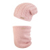 Little Angel-Set pletená čepice a nákrčník Outlast ® - sv.růžová Velikost: 5 | 49-53 cm