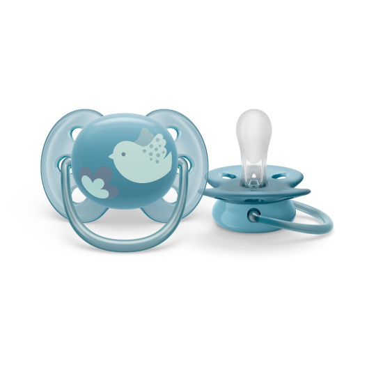 Philips AVENT Šidítko Ultrasoft Premium 6-18m modrá, 1 ks