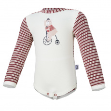 Little Angel-Body smyk DR Outlast® - pruh bordó melír Velikost: 62 Little Angel-Body smyk DR Outlast® - pruh bordó melír Velikost: 62