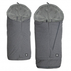 DOOKY Fusak Footmuff vel. S/L 2v1 Grey Melange DOOKY Fusak Footmuff vel. S/L 2v1 Grey Melange