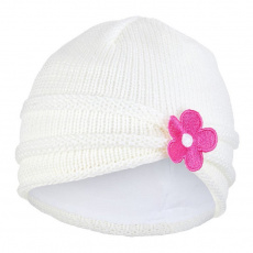 Little Angel-Čepice pletená kytka Outlast ® - natur Velikost: 5 | 49-53 cm Little Angel-Čepice pletená kytka Outlast ® - natur Velikost: 5 | 49-53 cm