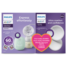 Philips AVENT Odsávačka mateřského mléka elektrická Essential SCF323/11+Dárek Philips AVENT Odsávačka mateřského mléka elektrická Essential SCF323/11+Dárek