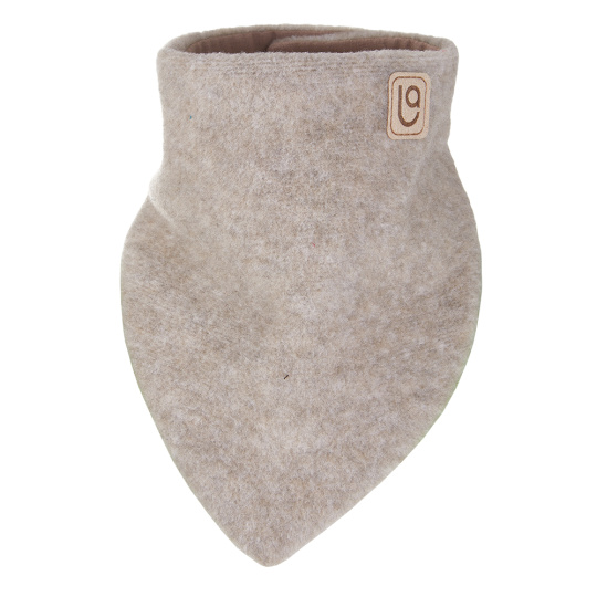 Little Angel-Šátek na krk FLEECE BAMBUS Outlast® - hnědý melír/oříšková