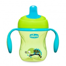 CHICCO Hrneček Training s držadly 200 ml zelený 6m+